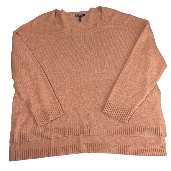Eileen Fisher Wool Yak Crewneck Oversized Boxy Sweater XL - Picture 3 of 10